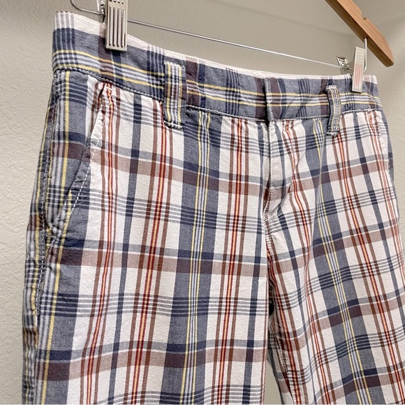 ROXY Plaid Cotton Bermuda Shorts Jr. Sz 5 - Picture 3 of 6